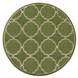 Muratap Berlin outdoor vloerkleed binnen en buiten laagpolig tapijt tuin - 150 cm rond