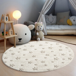 Muratap Outlet rond kinderkleed mara creme- 120 cm rond