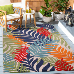 Muratap Binnen en buiten vloerkleed floral outdoor laagpolig tapijt 80x150 cm