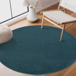 Muratap Uni rond effen laagpolig vloerkleed modern 120 cm rond