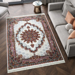 Muratap Isfahan oosters vloerkleed nain laagpolig klassiek vintage tapijt / multi- 250x350 cm