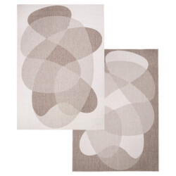 Muratap Duo binnen en buiten vloerkleed dubbelzijdig outdoor laagpolig tapijt 160x230 cm