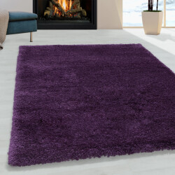 Muratap Pearl soft hoogpolig vloerkleed / lila- 140x200 cm