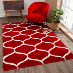 Muratap Madrid shaggy design vloerkleed creme hoogpolig- 140x200 cm