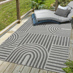 Muratap Berlin outdoor japandi - vloerkleed binnen en buiten laagpolig tapijt tuin- 160x230 cm