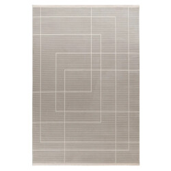 Muratap Basic home abstract vloerkleed laagpolig tapijt soft touch effen lichtgrijs- 160x230 cm