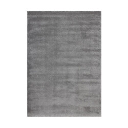 Muratap Velvet soft laagpolig effen vloerkleed fluweel zilver grijs- 200x290 cm