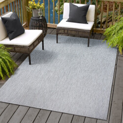 Muratap Uni binnen en buiten vloerkleed solid outdoor laagpolig tapijt 120x170 cm