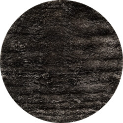 Muratap Pearl soft rond shaggy hoogpolig vloerkleed effen 80 cm rond