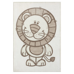 Muratap Mara vloerkleed kinderkamer creme laagpolig- 80x150 cm