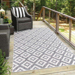 Muratap Outlet buitenkleed laagpolig grijs- 160x230 cm