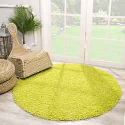 Muratap Loca shaggy rond vloerkleed hoogpolig- 120 cm rond