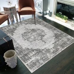 Muratap Nostalgia vintage rechthoek laagpolig vloerkleed wasbaar anti-slip woonkamer slaapkamer 160x230 cm