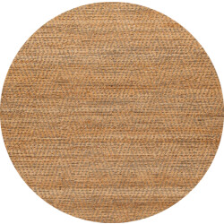 Muratap Nature jute tapijt geweven rond vloerkleed effen bohemian- 100 cm rond