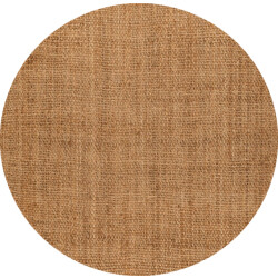 Muratap Nature jute tapijt geweven rond vloerkleed effen bohemian- 100 cm rond