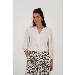 Zusss Blouse met borduursel ecru