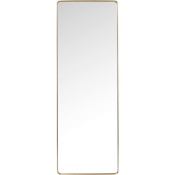 Kare Design Kare spiegel curve mo brass 200x70 cm