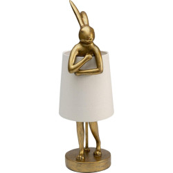Kare Design Kare tafellamp animal rabbit gold white 50cm