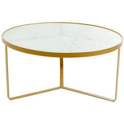 Kare Design Kare salontafel marble gold 55 cm