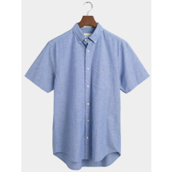 Gant Casual hemd korte mouw cotton linen ss shirt 3240101/407