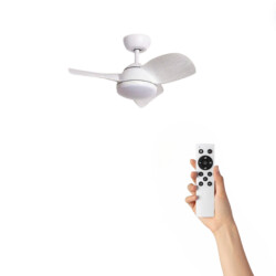 Cool Breeze Plafondventilator olivia met verlichting Ø76cm 6 snelheden afstandsbediening wit