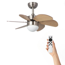 Ventiluxe Plafondventilator barend met verlichting Ø81cm 6 snelheden- afstandsbediening -