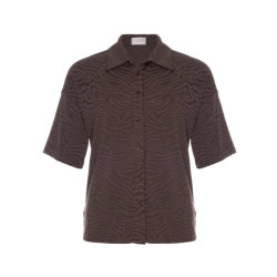 The Lola Club Indy blouse zebra brown -