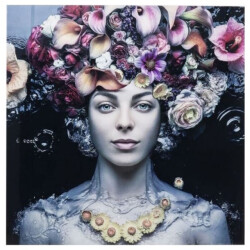 Kare Design Kare wandfoto flower art lady 80x80cm