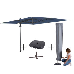 Madison Mega combi deal! parasol saint-tropez safier blue + voet + hoes