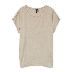 Vero Moda Vmlava glitter ss top stripe ga jrs zand dessin