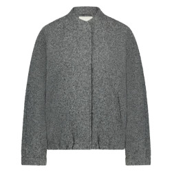 Nukus Fw2411021 3 baltimore jacket boucle grey