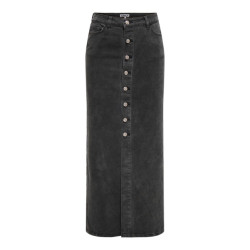 Only Onlkita button maxi dnm skirt gua black denim