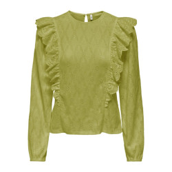 Only Onlgrace ls o-neck top box jrs lime
