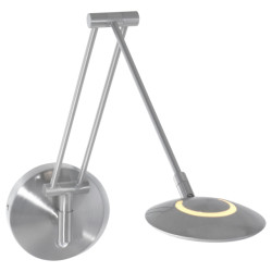 Steinhauer Moderne wandlamp - kunststof modern led l: 53cm voor binnen woonkamer eetkamer zilver
