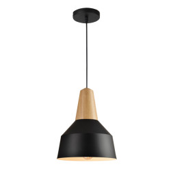 QUVIO Hanglamp met metaal en aluminium quv5067l-black