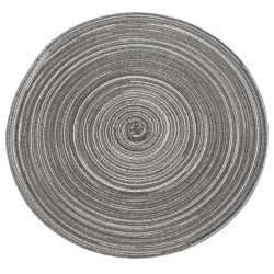 Krumble Placemat rond zilver/