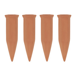 QUVIO Bewateringssysteem set van 4 terracotta