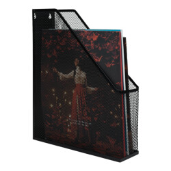 QUVIO Organizer boeken & tijdschriften mesh enkel -