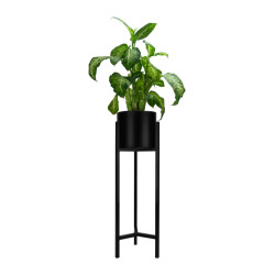 QUVIO Plantenstandaard inclusief pot 22 x 22 x 75 cm metaal - m