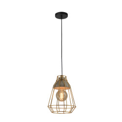 QUVIO Hanglamp beton en staal quv5096l-gold