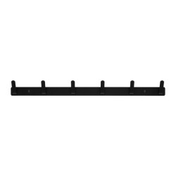 QUVIO Wandkapstok met 6 haken aluminium -