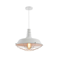 QUVIO Hanglamp staal met rooster quv5049l-white