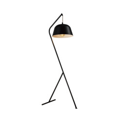 QUVIO Staande lamp metaal ronde lampenkap quv5170l-black