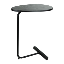 QUVIO Bijzettafel ovaal 30 x 45 x 60 cm -