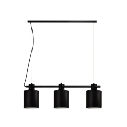 QUVIO Hanglamp 3-lichts ronde kap quv5062l-black