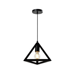 QUVIO Hanglamp met metalen frame driehoek quv5151l-black