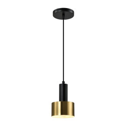 QUVIO Hanglamp en zwart metaal