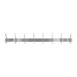 QUVIO Kapstok met 8 haken rvs -