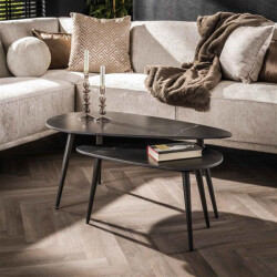 Hoyz salontafel niervormig ceramic - set van 2