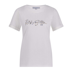 Red Button T-shirt srb4336 temmy logo offwhite/jeansblue